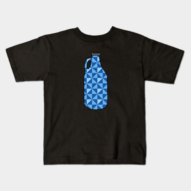 Geometric Growler Kids T-Shirt by ACGraphics